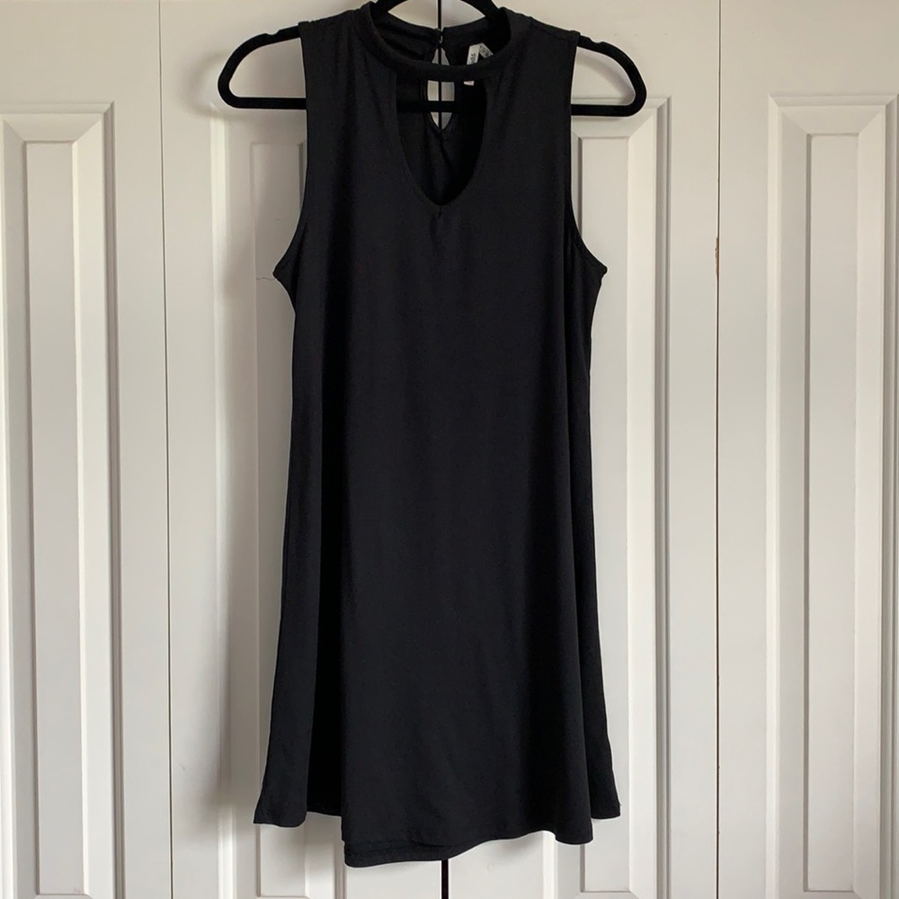 Mudd Black Peek-a-boo Halter Dress